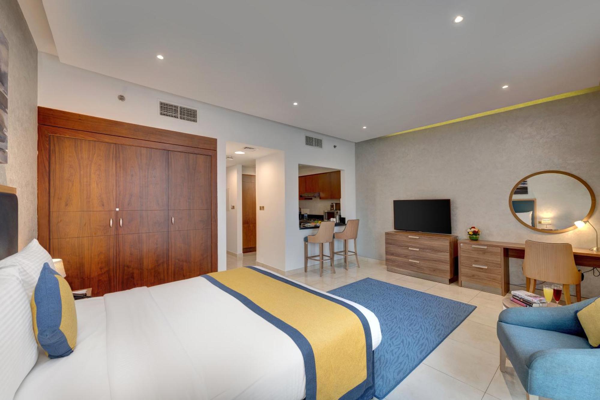 Suha Park Hotel Apartments, Waterfront Jaddaf Dubai Rom bilde
