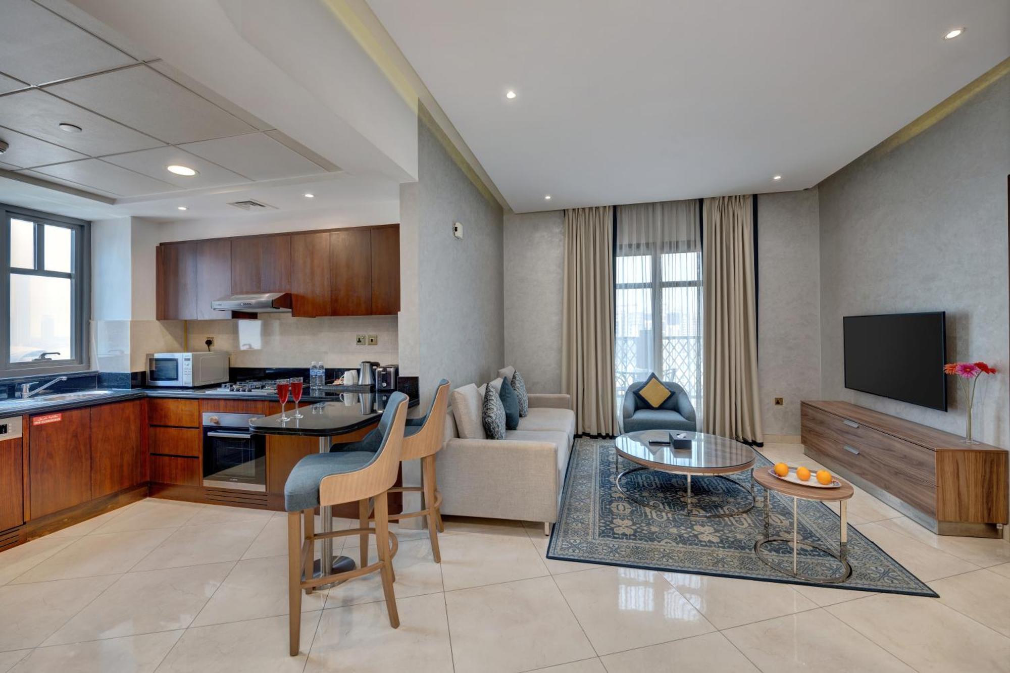 Suha Park Hotel Apartments, Waterfront Jaddaf Dubai Rom bilde